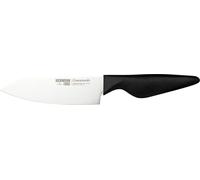 Rockingham Forge Greenworks Small Chef's Knife 15cm Blade, Black Recycled Plastic, German Stainless Steel, Dishwasher Safe