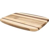 Rockingham Forest Rectangular Striped Multi-Wood Cutting Board, 35 x 28 x 2cm