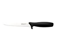 Rockingham Forge Range 15cm Filleting Knife - Lightweight Sharp Stainless Steel Kitchen Knives with Black Handle