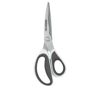 Rockingham Forge Sharp Kitchen/Household Scissors, Rust Resistant, Kinked and Curved 9CM Stainless Steel Blades, White and Grey
