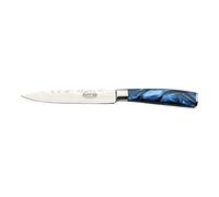 Rockingham Forge Sunrise Collection 5" Utility Knife, Stainless Steel with Resin Handles, Sapphire Blue