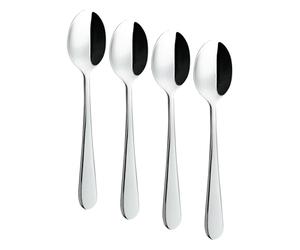 Rockingham Forge TESWDR Tea Spoons, Stainless Steel (Pack of 4)