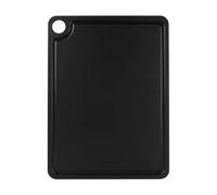 Rockingham Forge Wood Fibre Cutting Board with Groove Black 37x27.5x0.6cm, Heat Resistant Chopping Board Dishwasher Safe, Wooden Carving Board with Juice Reservoir, Hygienic Commercial Chopping Boards