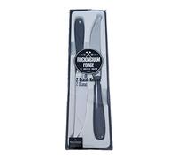 Rockingham Forge Yin & Yang Luxury 18/10 Stainless Steel Set of 2 Steak Knives with Black Handles, Gift Boxed