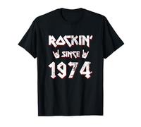 Rockin's 46th Birthday Gift Year Hard Rock Since 1974 Since 1974 T-Shirt