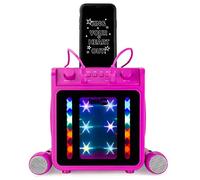 Rockjam 10-watt Rechargeable Bluetooth Karaoke Machine Pink 22X26Cm, Pink