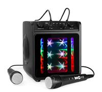 RockJam Sing Cube 10W Recharge Bluetooth Karaoke Machine - With Two Microphones