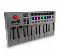 RockJam 25-Key Rechargeable USB MIDI Keyboard Controller - Mini Piano