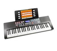 RockJam 54 Key Keyboard Piano with Sheet Music Stand RJ541 Piano Note Stickers