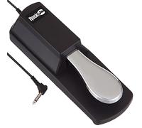 RockJAM RJSP01 Professional Sustain Pedal for Digital Pianos and Electronic Keyboards with Polarity Switch