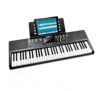 RockJam 61 Key Keyboard Piano with Stand, Power Supply & Simply Piano App - Portable Electric Keyboard for Beginners, Digital Music Keyboard with 200 Sounds, Rhythms, Recording & Piano Note Stickers