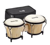 RJ-100300 7" and 8" Bongo Set with Padded Bag and Tuning Wrench Natural