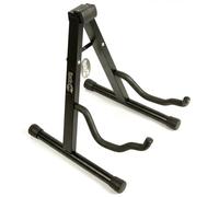 RockJam RJGS01 Universal Portable A-frame Guitar Stand for Acoustic Guitar, Electric Guitar & Bass Guitar with Lessons, Black