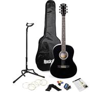 RockJam Full Size Acoustic Guitar Package - Black
