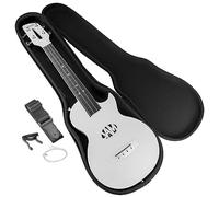 RockJam Carbon Fibre Ukulele with Case - White