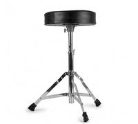RockJam DP-001 Adjustable Drum Throne, Padded Folding Drum Stool, Black