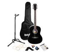 RockJam Full Size Acoustic Guitar Package - Black