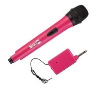 RockJam High-Fidelity Wireless Microphone for Karaoke - Pink Clear