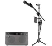 RockJam Premium Performer 100W Bluetooth Karaoke Machine and PA System with Two Karaoke Microphones