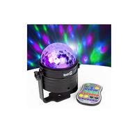 Rockjam Rechargeable Wireless Party Lights 6Watt Led Sound Activated Disco Ball With Remote Control One Colour