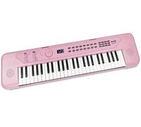RockJam RJ490BP 49 Key Mini Keyboard Piano, Baby Pink