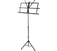 RockJam RJMUS01-BK Folding Music Stand with Bag - Black