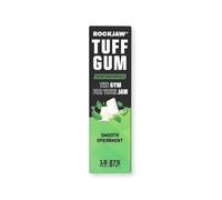 ROCKJAW® Tuff Gum Performance | Tough Jaw Training Gum | 40mg Caffeine | 40mg Taurine | B Vitamins | Aspartame Free, Sugar-Free | 1350mg Xylitol | Hard Jawline Chewing Gum | 10 Pieces