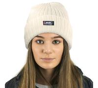 RockJock Ladies Womens Warm Winter Lined Beanie Hat with R40 Thermal Insulation-Cream
