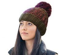 RockJock R80 Thermal Insulating Striped Beanie Bobble Hat with Cosy Fleece Lining-8