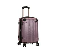 Rockland 20" Expandable Carry On, Spinner Luggage, Pink