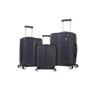 Rockland Berlin Hardside Expandable Spinner Wheel Luggage Set, Black, 3-Piece Set (20/24/28), Berlin Hardside Expandable Spinner Wheel Luggage Set