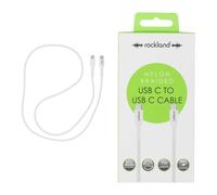 Rockland Braided Fast Charge USB C to USB C Data Sync Cable 1m