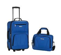 Rockland Fashion Softside Upright Luggage Set,Blue,One Size