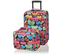 Rockland Fashion Softside Upright Luggage Set, New Heart, 2-Piece Set (14/19), Fashion Softside Upright Luggage Set