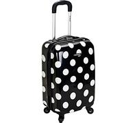 Rockland Laguna Beach Hardside Spinner Wheel Luggage, Black Dot, Carry-On 20-Inch, Laguna Beach Hardside Spinner Wheel Luggage