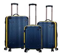 Rockland London Hardside Spinner Wheel Luggage, Navy, 3-Piece Set (20/24/28), London Hardside Spinner Wheel Luggage