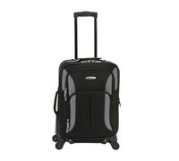 Rockland Luggage 19 Inch Expandable Spinner Carry On, Black/Gray, One Size