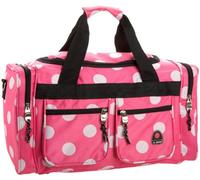 Rockland Luggage 19 Inch Tote Bag, Pink Dots, One Size