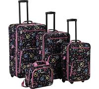 Rockland Luggage 4 Piece Luggage Set, Peace, One Size