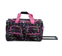 Rockland Luggage Rolling 22 Inch Duffle Bag, Heart1, One Size
