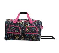 Rockland Luggage Rolling 22 Inch Duffle Bag, Peace, One Size