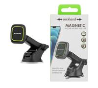 Rockland Magnetic Dashboard and Windscreen Car Phone Holder, Strong Suction Mount, Adjustable Arm, 360° Rotation, Secure Hands-Free Driving