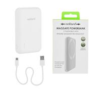 Rockland MagSafe 5000mAh Wireless Power Bank, Magnetic Portable Charger for iPhone, Fast Charging Battery Pack with USB C Cable, Compact Mobile Charger