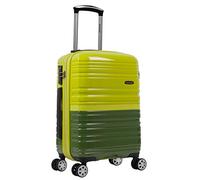 Rockland Melbourne 20" Expandable Polycarbonate Carry On, 2Tonegreen