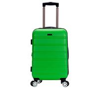 Rockland Melbourne Expandable Hard Case, Green, Carry-On 20", Melbourne Hardside Expandable Spinning Wheel Luggage