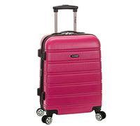 Rockland Melbourne Expandable Hard Case, Magenta, Carry-On 20", Melbourne Hardside Expandable Spinning Wheel Luggage