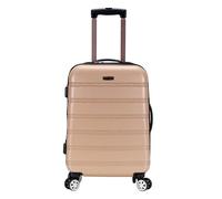 Rockland Melbourne Hardside Expandable Spinner Wheel Luggage, Champagne, Carry-On 20", Melbourne Hardside Expandable Spinner Wheel Luggage