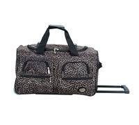 Rockland Melbourne Hardside Expandable Spinner Wheel Luggage, Leopard, 22", Melbourne Hardside Expandable Spinner Wheel Luggage