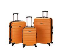 Rockland Melbourne Hardside Expandable Spinner Wheel Luggage, Orange, 3 Piece (20"/24"/28"), Melbourne Hardside Expandable Spinner Wheel Luggage