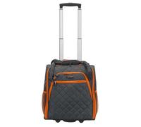 Rockland Melrose Upright Wheeled Underseater Carry-on Luggage, Charcoal, Carry-On 16-Inch, Melrose Upright Wheeled Underseater Carry-on Luggage